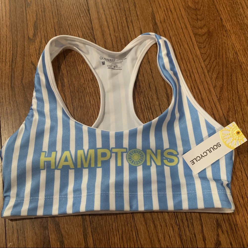 NWT SOULCYCLE Hamptons M sports bra